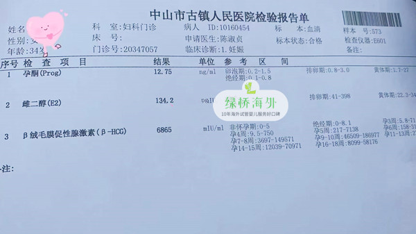 2021.11.10试管来好孕，复查情况良好(图1)